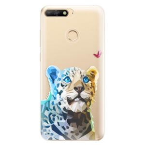 Odolné silikónové puzdro iSaprio - Leopard With Butterfly - Huawei Y6 Prime 2018