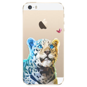 Odolné silikónové puzdro iSaprio - Leopard With Butterfly - iPhone 5/5S/SE
