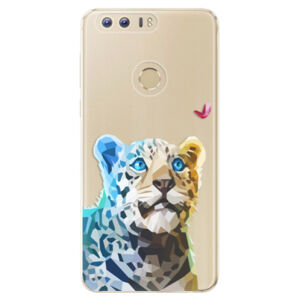 Odolné silikónové puzdro iSaprio - Leopard With Butterfly - Huawei Honor 8
