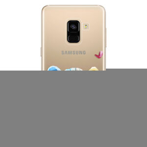 Odolné silikónové puzdro iSaprio - Leopard With Butterfly - Samsung Galaxy A8 2018
