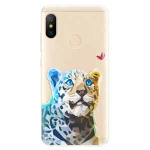 Odolné silikónové puzdro iSaprio - Leopard With Butterfly - Xiaomi Mi A2 Lite