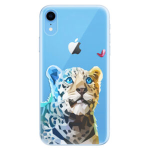 Odolné silikónové puzdro iSaprio - Leopard With Butterfly - iPhone XR