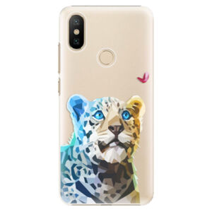 Plastové puzdro iSaprio - Leopard With Butterfly - Xiaomi Mi A2