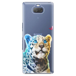 Plastové puzdro iSaprio - Leopard With Butterfly - Sony Xperia 10