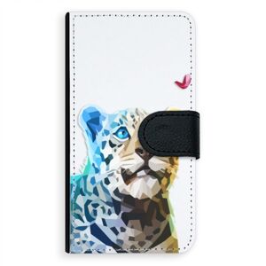 Univerzálne flipové puzdro iSaprio - Leopard With Butterfly - Flip XL