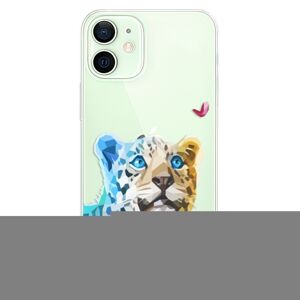 Odolné silikónové puzdro iSaprio - Leopard With Butterfly - iPhone 12 mini