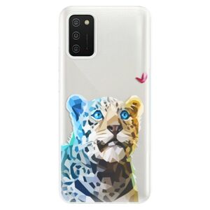 Odolné silikónové puzdro iSaprio - Leopard With Butterfly - Samsung Galaxy A02s