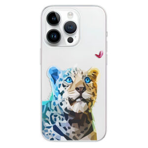 Odolné silikónové puzdro iSaprio - Leopard With Butterfly - iPhone 15 Pro