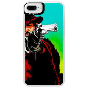 Neónové puzdro Blue iSaprio - Red Sheriff - iPhone 7 Plus