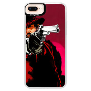 Neónové púzdro Pink iSaprio - Red Sheriff - iPhone 8 Plus