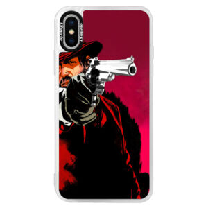 Neónové púzdro Pink iSaprio - Red Sheriff - iPhone X