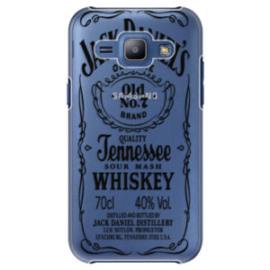 Plastové puzdro iSaprio - Transparent Black Jack - Samsung Galaxy J1