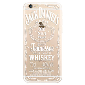 Odolné silikónové puzdro iSaprio - Transparent White Jack - iPhone 6/6S