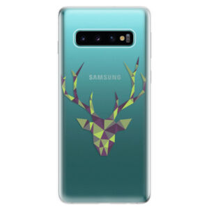 Odolné silikonové pouzdro iSaprio - Deer Green - Samsung Galaxy S10