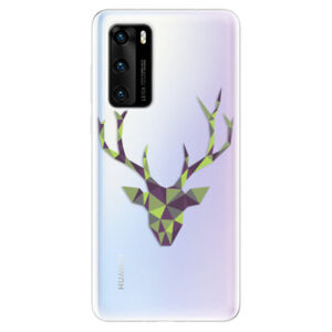 Odolné silikónové puzdro iSaprio - Deer Green - Huawei P40