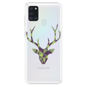 Plastové puzdro iSaprio - Deer Green - Samsung Galaxy A21s