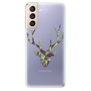 Odolné silikónové puzdro iSaprio - Deer Green - Samsung Galaxy S21