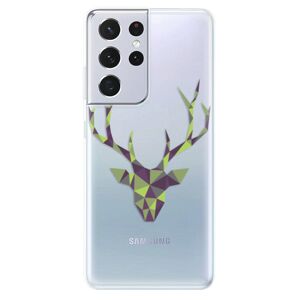 Odolné silikónové puzdro iSaprio - Deer Green - Samsung Galaxy S21 Ultra