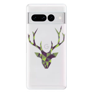 Odolné silikónové puzdro iSaprio - Deer Green - Google Pixel 7 Pro 5G