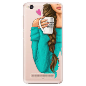 Plastové puzdro iSaprio - My Coffe and Brunette Girl - Xiaomi Redmi 4A