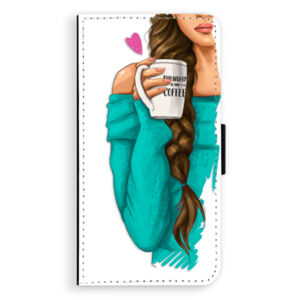 Flipové puzdro iSaprio - My Coffe and Brunette Girl - Samsung Galaxy A5
