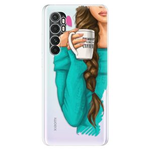 Odolné silikónové puzdro iSaprio - My Coffe and Brunette Girl - Xiaomi Mi Note 10 Lite