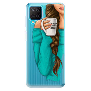 Odolné silikónové puzdro iSaprio - My Coffe and Brunette Girl - Samsung Galaxy M12