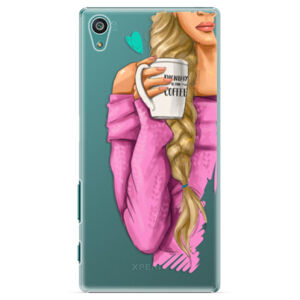 Plastové puzdro iSaprio - My Coffe and Blond Girl - Sony Xperia Z5