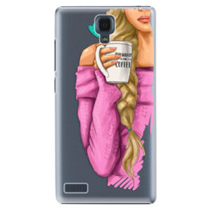 Plastové puzdro iSaprio - My Coffe and Blond Girl - Xiaomi Redmi Note