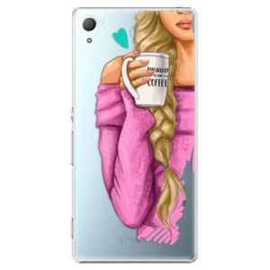 Plastové puzdro iSaprio - My Coffe and Blond Girl - Sony Xperia Z3+ / Z4