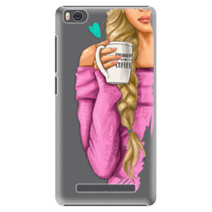 Plastové puzdro iSaprio - My Coffe and Blond Girl - Xiaomi Mi4C