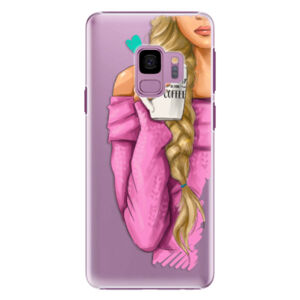 Plastové puzdro iSaprio - My Coffe and Blond Girl - Samsung Galaxy S9