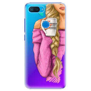 Plastové puzdro iSaprio - My Coffe and Blond Girl - Xiaomi Mi 8 Lite