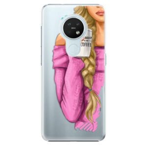 Plastové puzdro iSaprio - My Coffe and Blond Girl - Nokia 7.2
