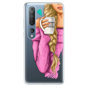 Odolné silikónové puzdro iSaprio - My Coffe and Blond Girl - Xiaomi Mi 10 / Mi 10 Pro