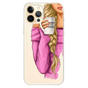 Odolné silikónové puzdro iSaprio - My Coffe and Blond Girl - iPhone 12 Pro