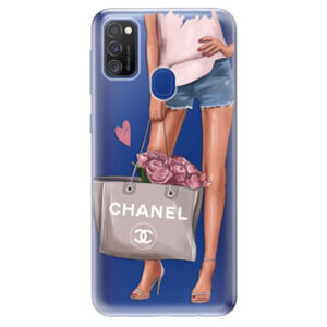 Odolné silikónové puzdro iSaprio - Fashion Bag - Samsung Galaxy M21
