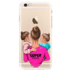 Plastové puzdro iSaprio - Super Mama - Two Girls - iPhone 6/6S