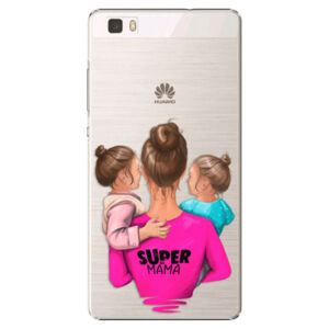 Plastové puzdro iSaprio - Super Mama - Two Girls - Huawei Ascend P8 Lite