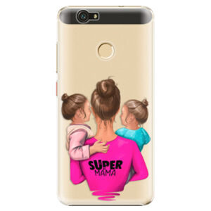 Plastové puzdro iSaprio - Super Mama - Two Girls - Huawei Nova