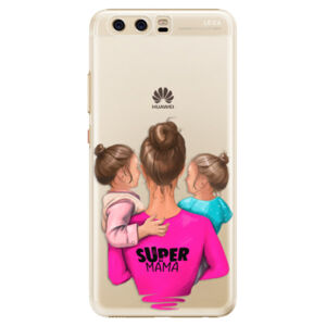 Plastové puzdro iSaprio - Super Mama - Two Girls - Huawei P10