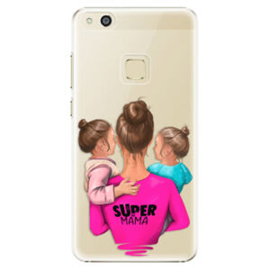 Plastové puzdro iSaprio - Super Mama - Two Girls - Huawei P10 Lite