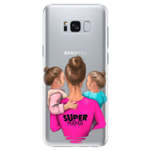 Plastové puzdro iSaprio - Super Mama - Two Girls - Samsung Galaxy S8