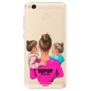 Plastové puzdro iSaprio - Super Mama - Two Girls - Xiaomi Redmi 4X