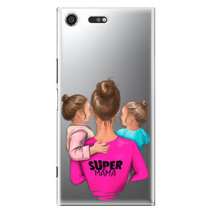 Plastové puzdro iSaprio - Super Mama - Two Girls - Sony Xperia XZ Premium