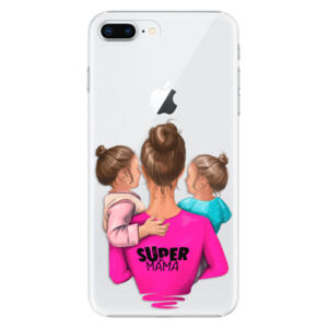 Plastové puzdro iSaprio - Super Mama - Two Girls - iPhone 8 Plus