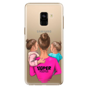 Plastové puzdro iSaprio - Super Mama - Two Girls - Samsung Galaxy A8 2018