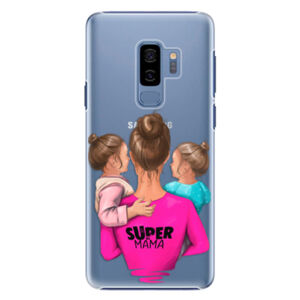 Plastové puzdro iSaprio - Super Mama - Two Girls - Samsung Galaxy S9 Plus