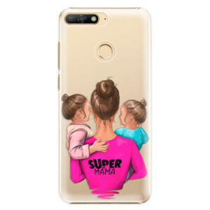 Plastové puzdro iSaprio - Super Mama - Two Girls - Huawei Y6 Prime 2018