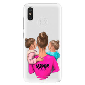 Plastové puzdro iSaprio - Super Mama - Two Girls - Xiaomi Mi 8